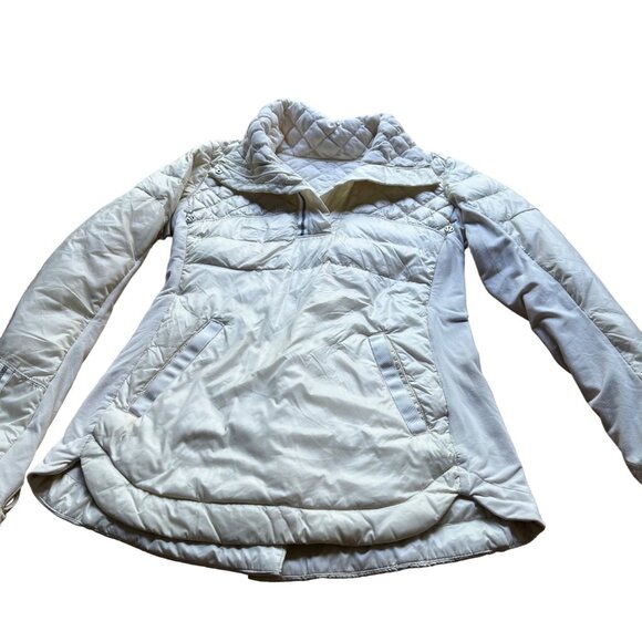 lululemon athletica Jackets & Blazers - Lululemon Size S Polo Cream What The Fluff Pullover Goose Down Jacket